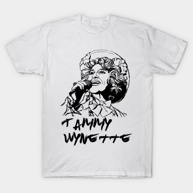 Tammy Wynette T-Shirt by Erena Samohai